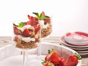 Erdbeeren-Trifle
