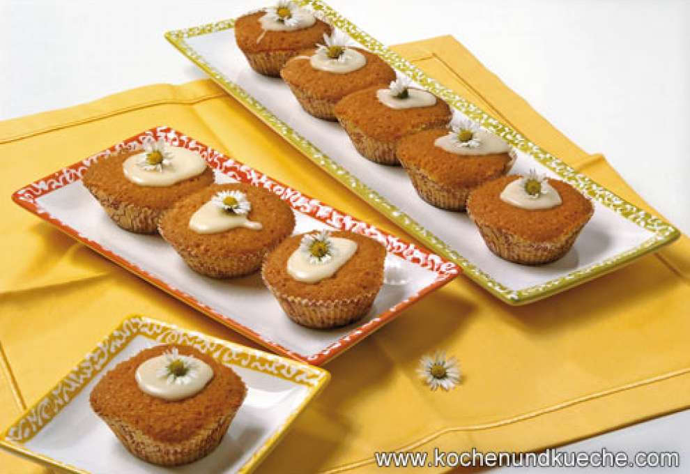 Bild zu: Gänseblümchen-Muffins