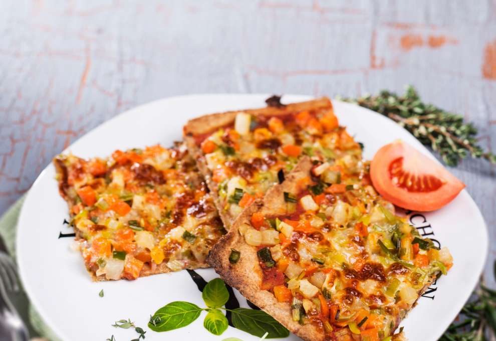 Gemüse-Vollwert-Pizza » Kochrezepte von Kochen &amp; Küche