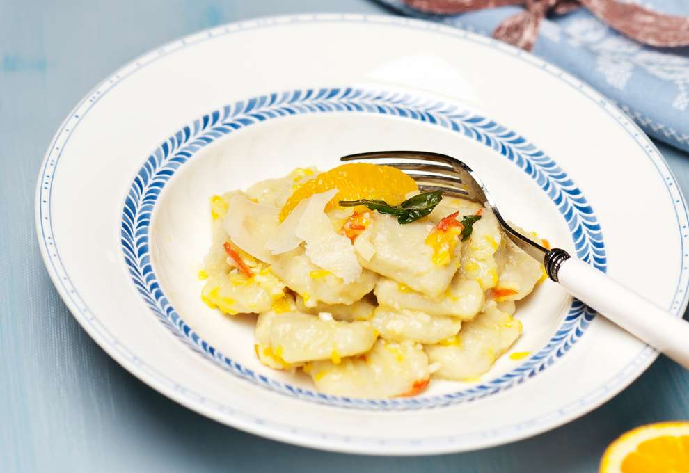 Gnocchi mit Ingwer-Orangen-Butter