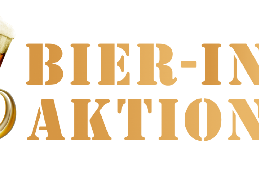 Logo Bier in Aktion
